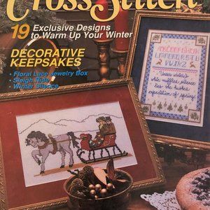 Vintage Simply Cross Stitch Magazine Lot of 17 _ Lots of Patterns & Charts